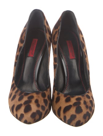 Dolce & Gabbana Ponyhair Animal Print Pumps