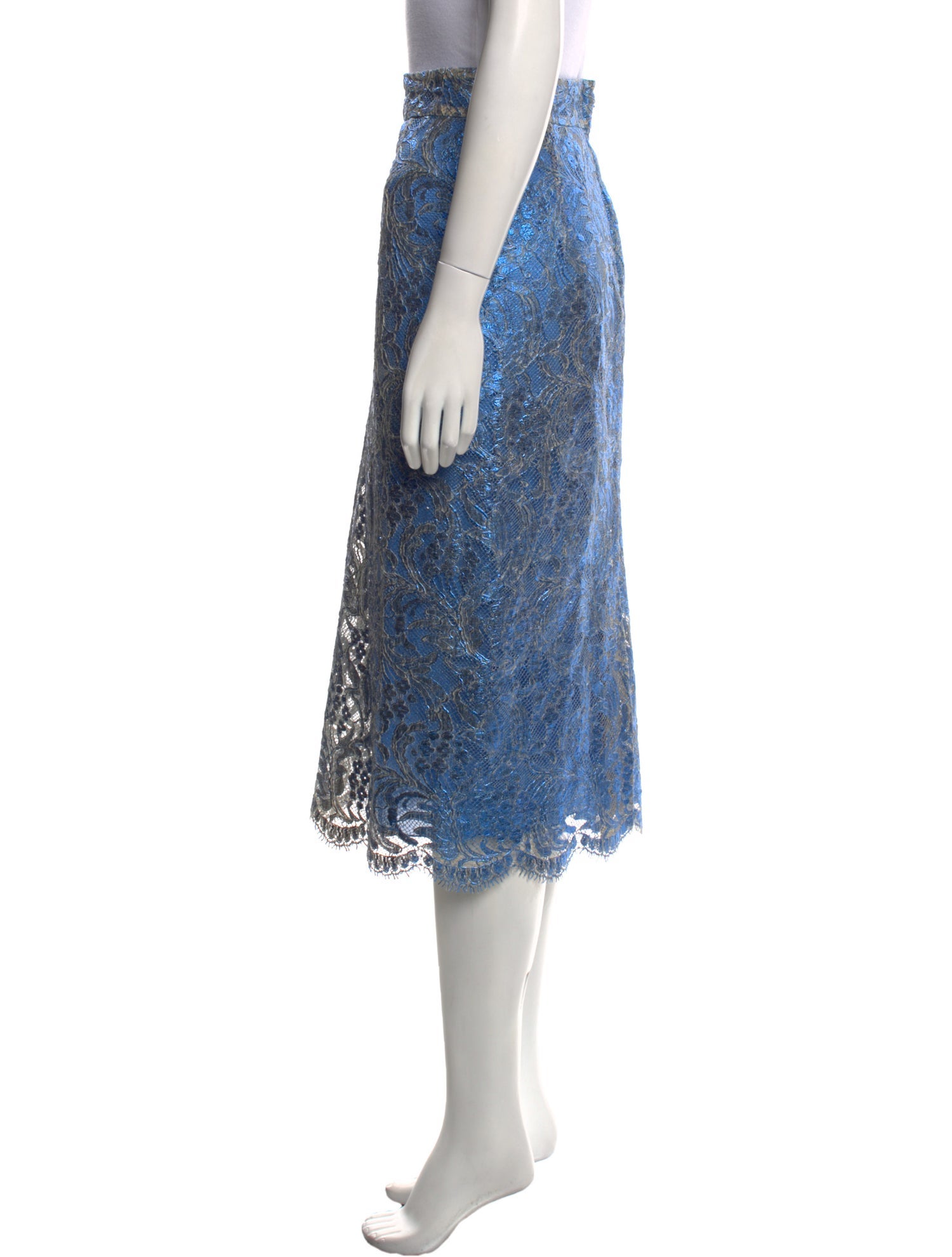 Dolce & Gabbana Lace Midi Length Skirt