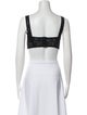 Dolce & Gabbana Nylon Square Neckline Crop Top