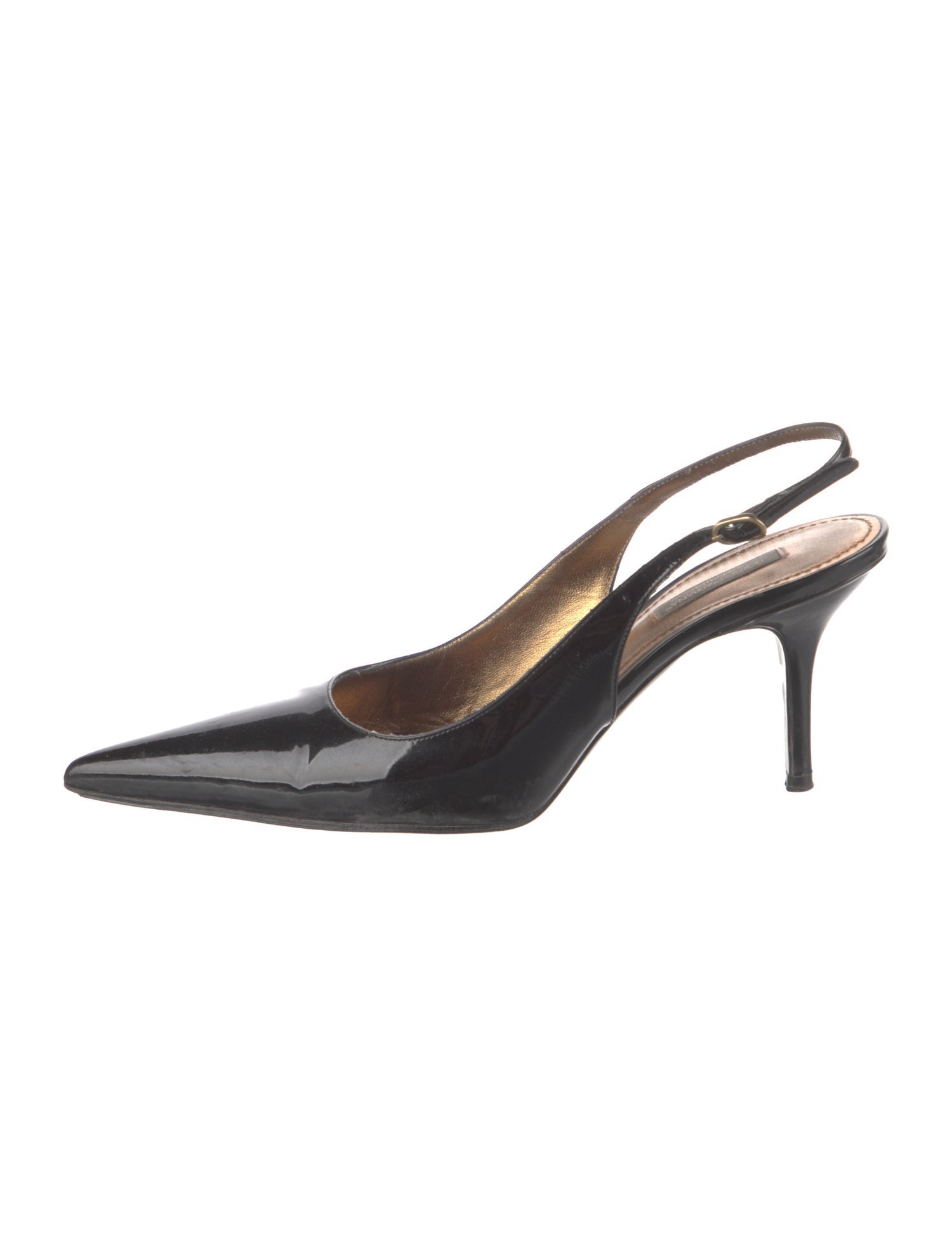 Dolce & Gabbana Patent Leather Slingback Pumps