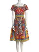 Dolce & Gabbana Printed Knee-Length Dress
