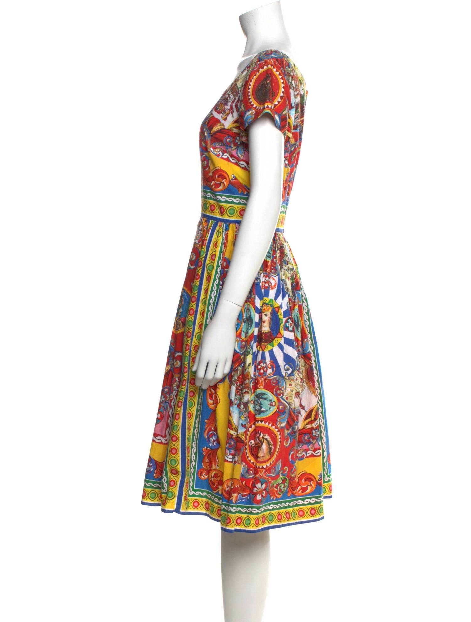 Dolce & Gabbana Printed Knee-Length Dress