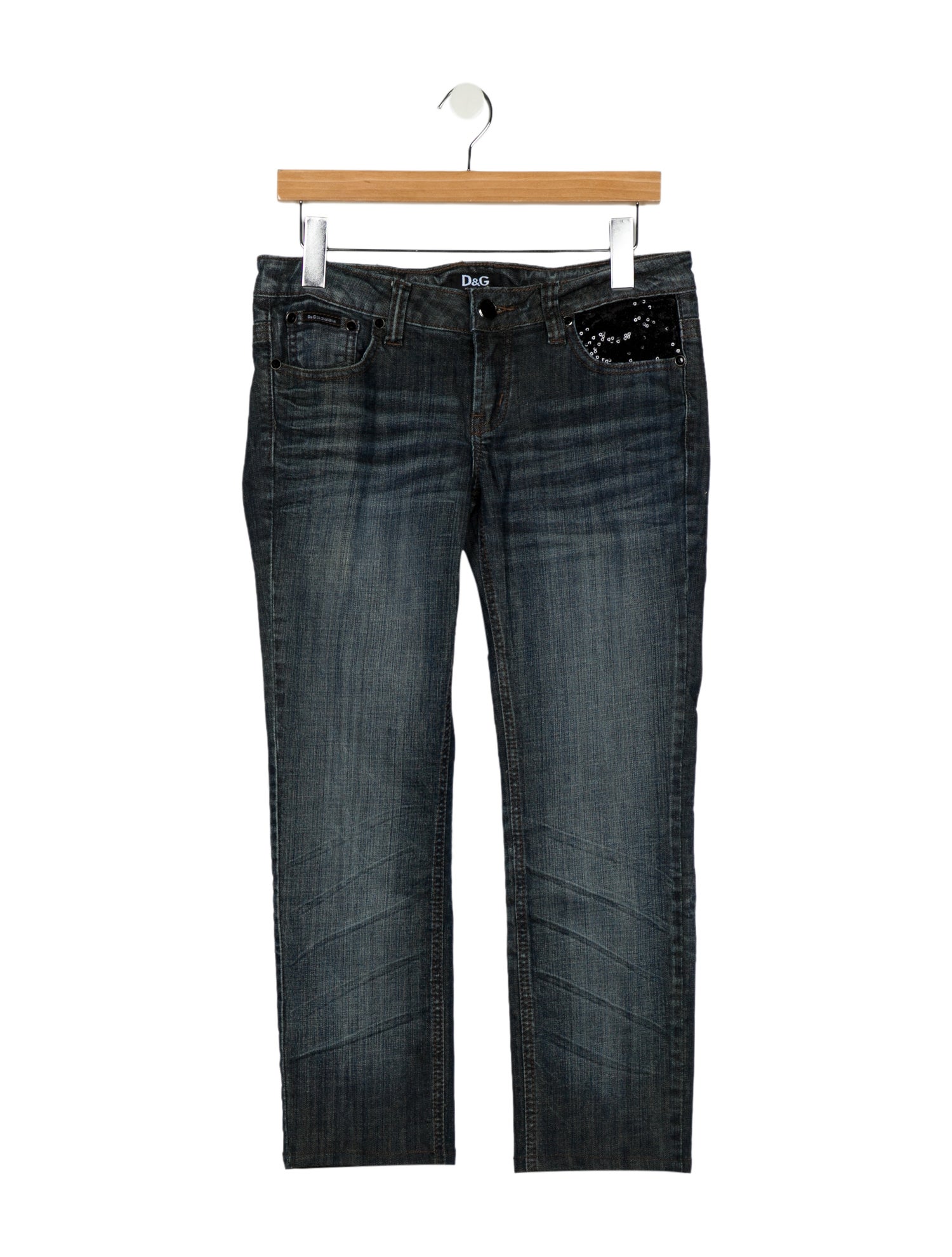 D&G Low-Rise Straight Leg Jeans