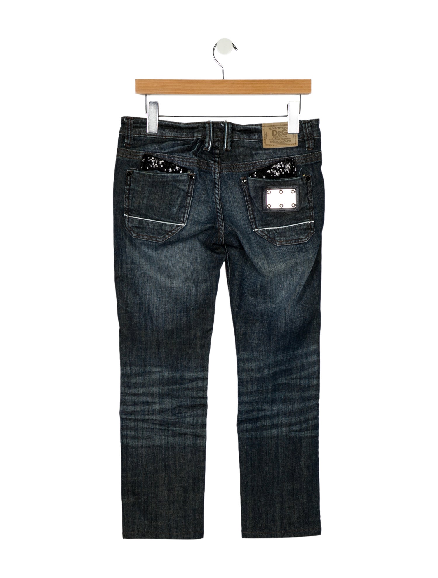 D&G Low-Rise Straight Leg Jeans