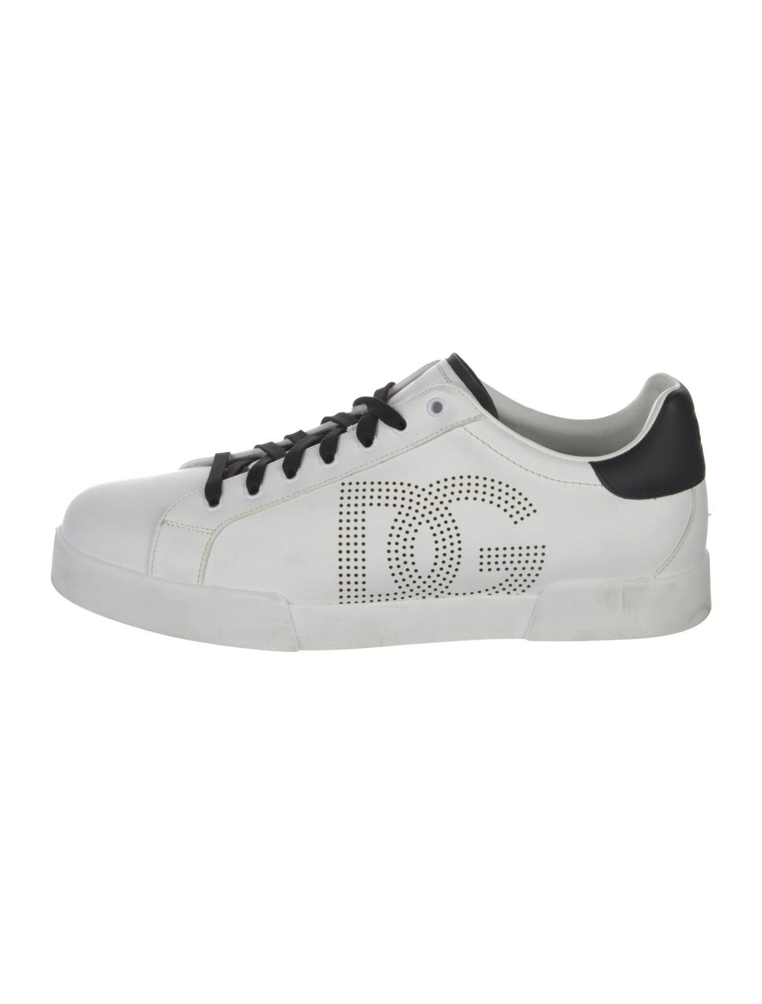 Dolce & Gabbana Leather Printed Sneakers