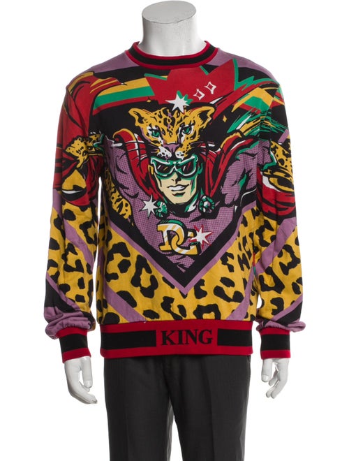 Dolce & Gabbana Printed Crew Neck Sweatshirt