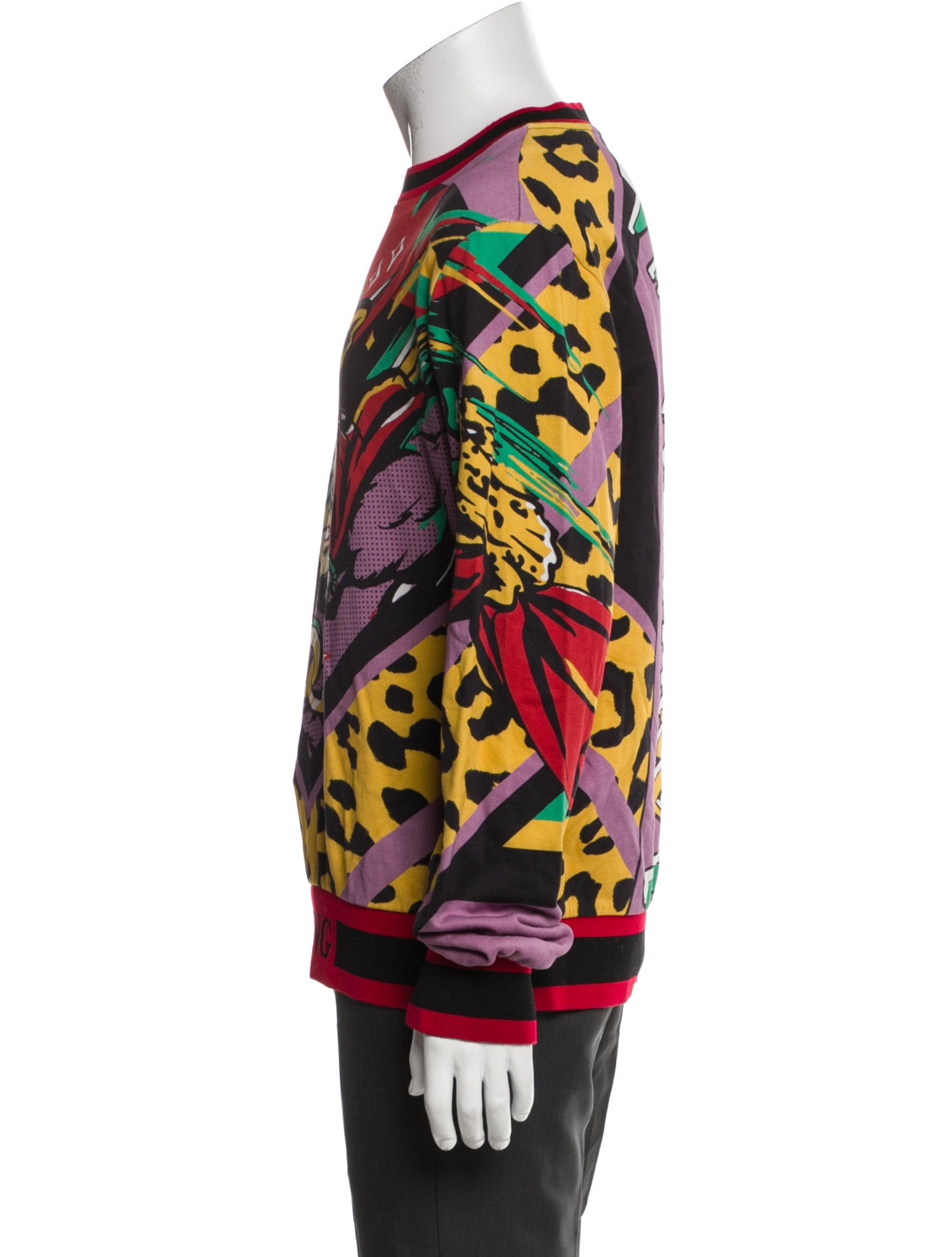 Dolce & Gabbana Printed Crew Neck Sweatshirt