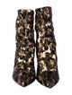 Dolce & Gabbana Sequins Animal Print Sock Boots