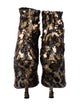 Dolce & Gabbana Sequins Animal Print Sock Boots