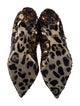 Dolce & Gabbana Sequins Animal Print Sock Boots