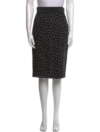 Dolce & Gabbana Silk Knee-Length Skirt