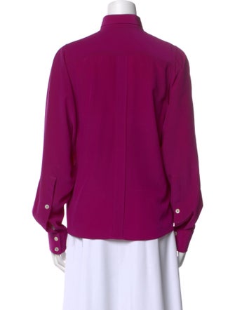 Dolce & Gabbana Mock Neck Long Sleeve Button-Up Top