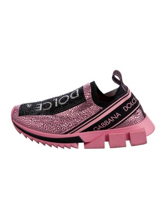 Dolce & Gabbana Crystal Graphic Print Sneakers