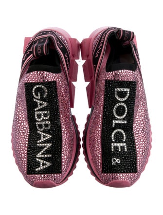 Dolce & Gabbana Crystal Graphic Print Sneakers