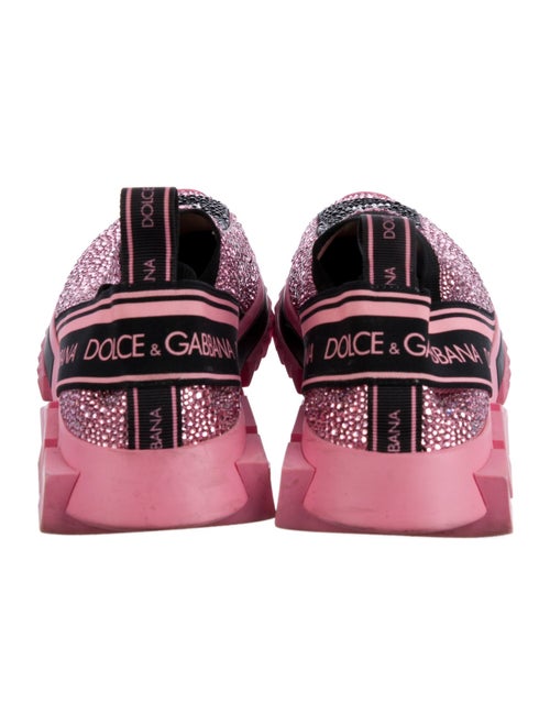 Dolce & Gabbana Crystal Graphic Print Sneakers