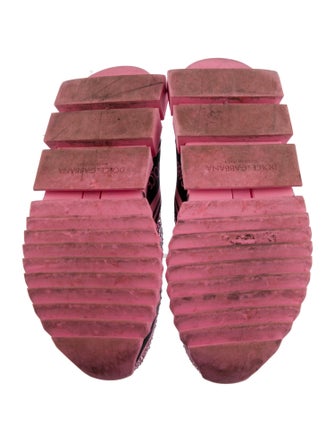 Dolce & Gabbana Crystal Graphic Print Sneakers