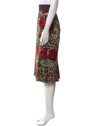 Dolce & Gabbana Printed Knee-Length Skirt