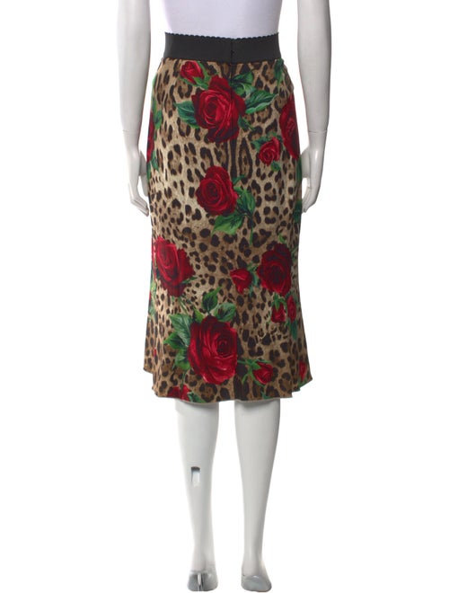 Dolce & Gabbana Printed Knee-Length Skirt