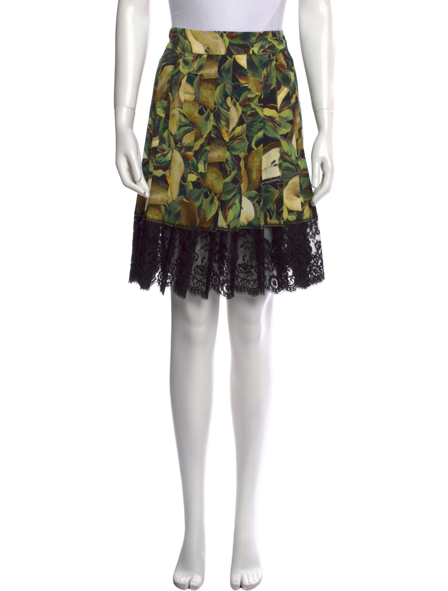 Dolce & Gabbana Floral Print Knee-Length Skirt