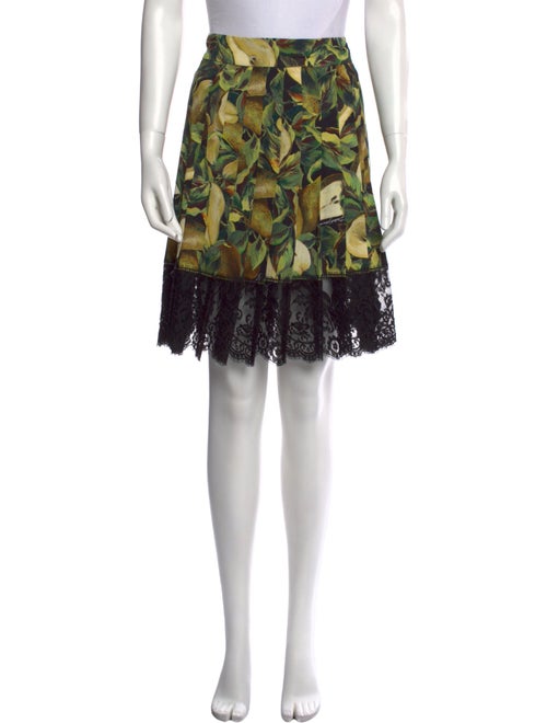 Dolce & Gabbana Floral Print Knee-Length Skirt