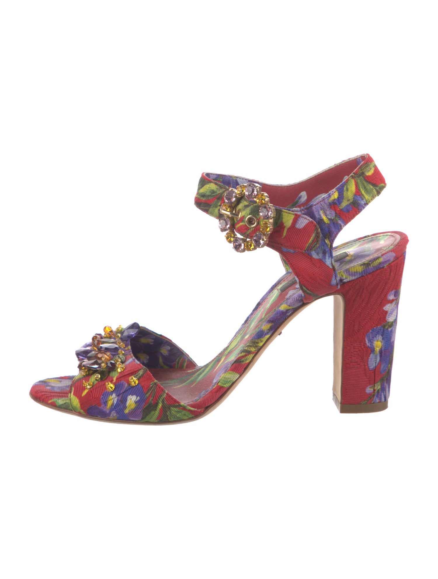 Dolce & Gabbana Floral Print Sandals