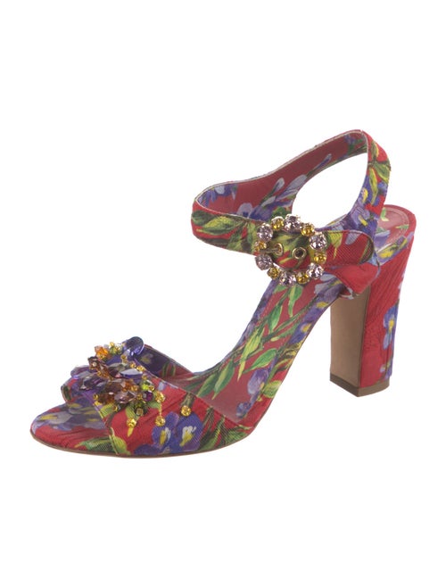 Dolce & Gabbana Floral Print Sandals