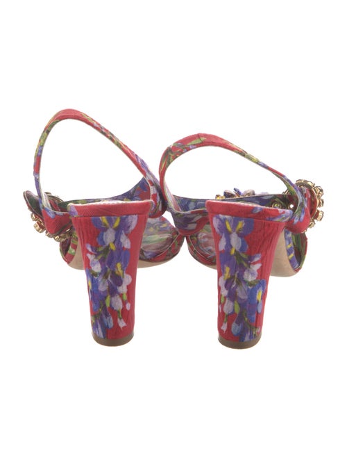 Dolce & Gabbana Floral Print Sandals