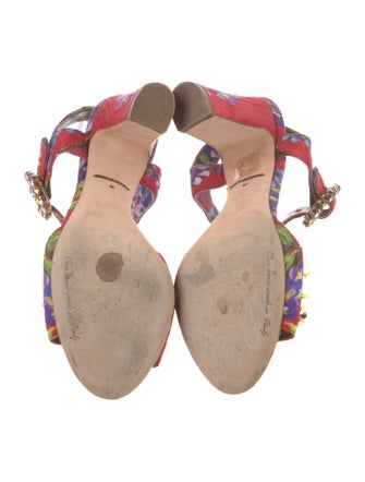 Dolce & Gabbana Floral Print Sandals