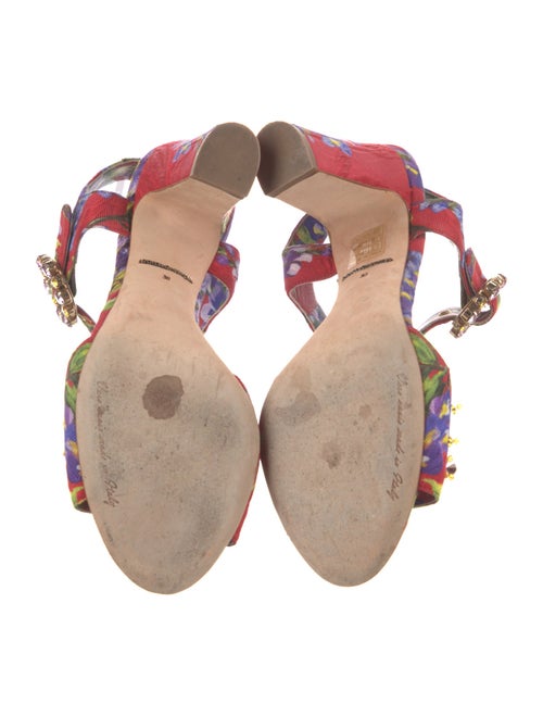 Dolce & Gabbana Floral Print Sandals