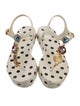 Dolce & Gabbana Rubber Polka Dot Print Sandals