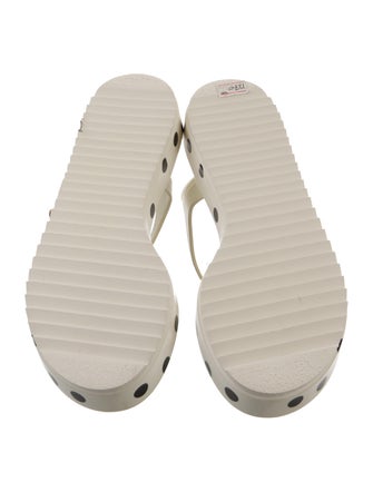 Dolce & Gabbana Rubber Polka Dot Print Sandals