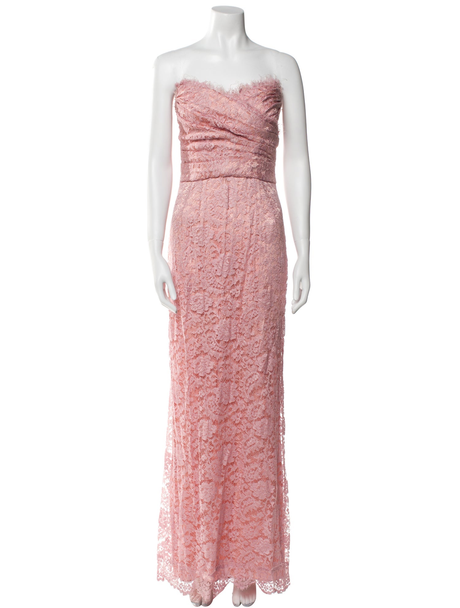 Dolce & Gabbana Lace Pattern Long Dress