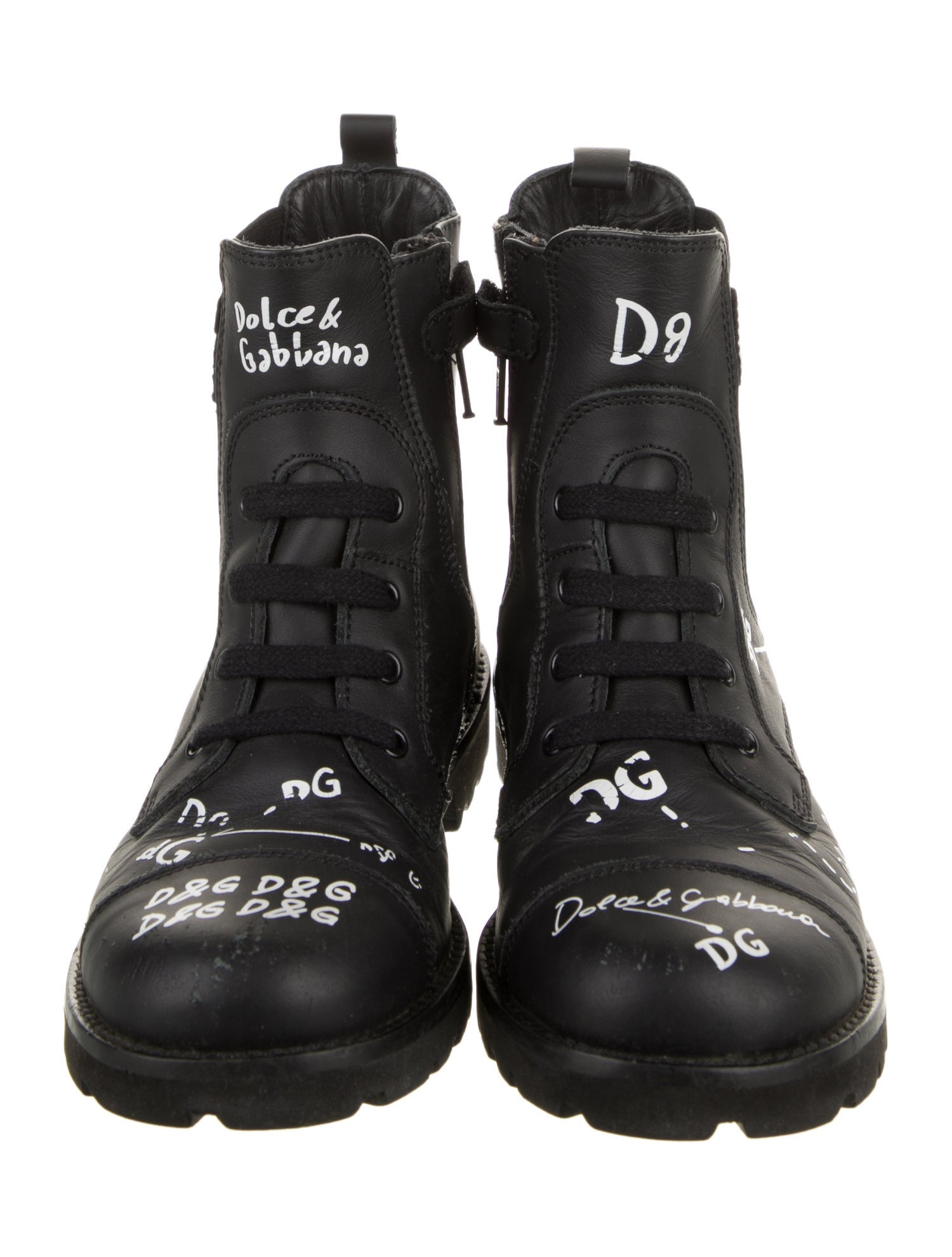 Dolce & Gabbana Girls' Combat Boots