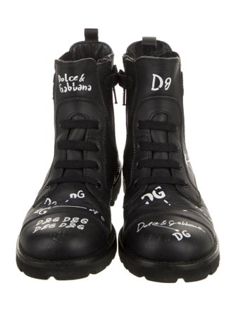 Dolce & Gabbana Girls' Combat Boots