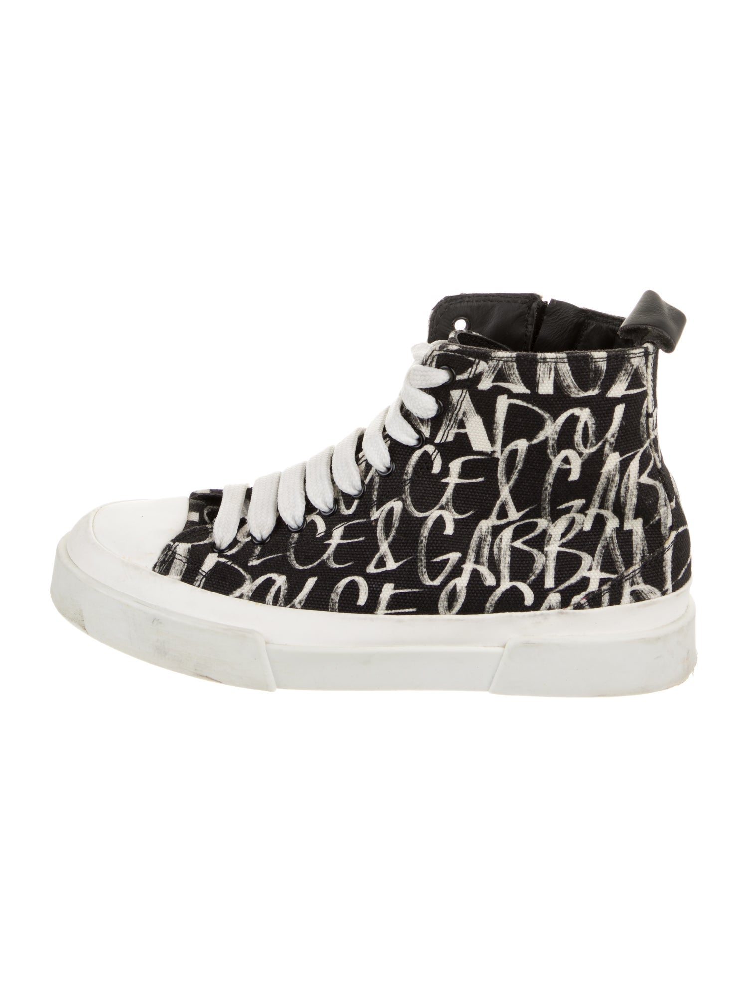 Dolce & Gabbana Kids' Printed High Top Sneakers