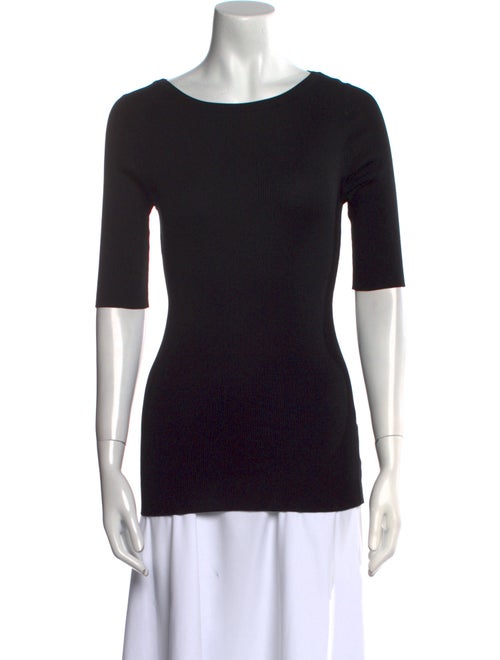 Dolce & Gabbana Silk Scoop Neck Sweater