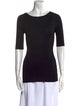 Dolce & Gabbana Silk Scoop Neck Sweater