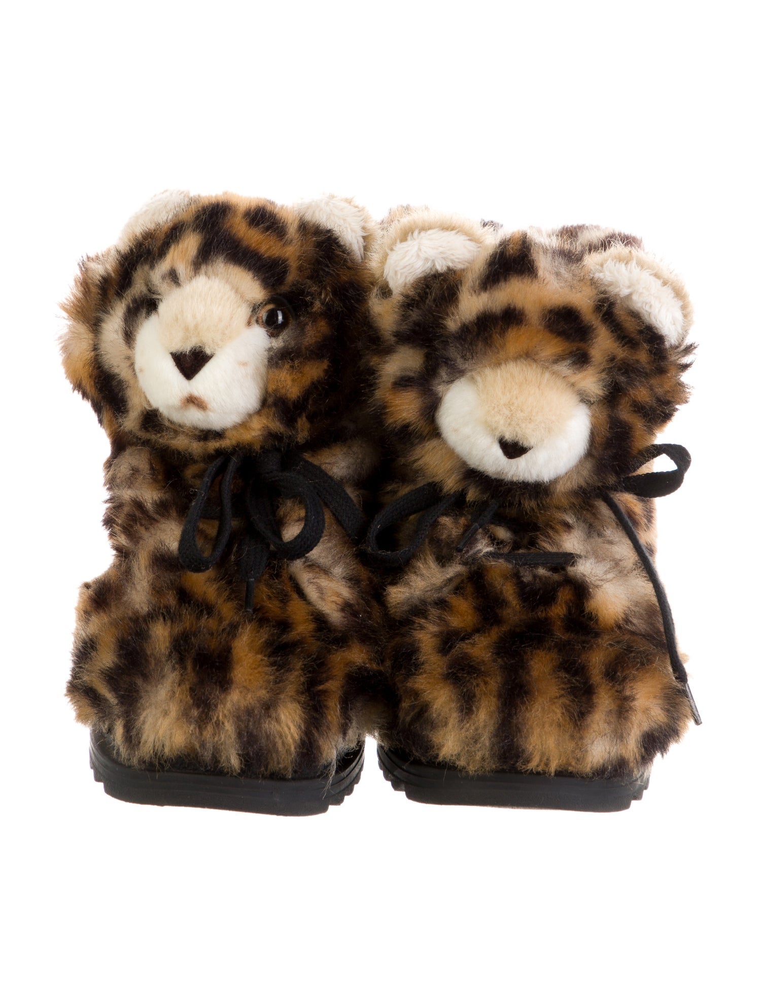 Dolce & Gabbana Girls' Faux Fur Bear Boots