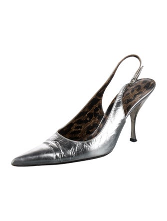 Dolce & Gabbana Patent Leather Slingback Pumps