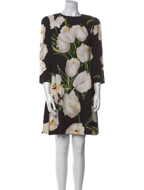 Dolce & Gabbana Floral Print Mini Dress