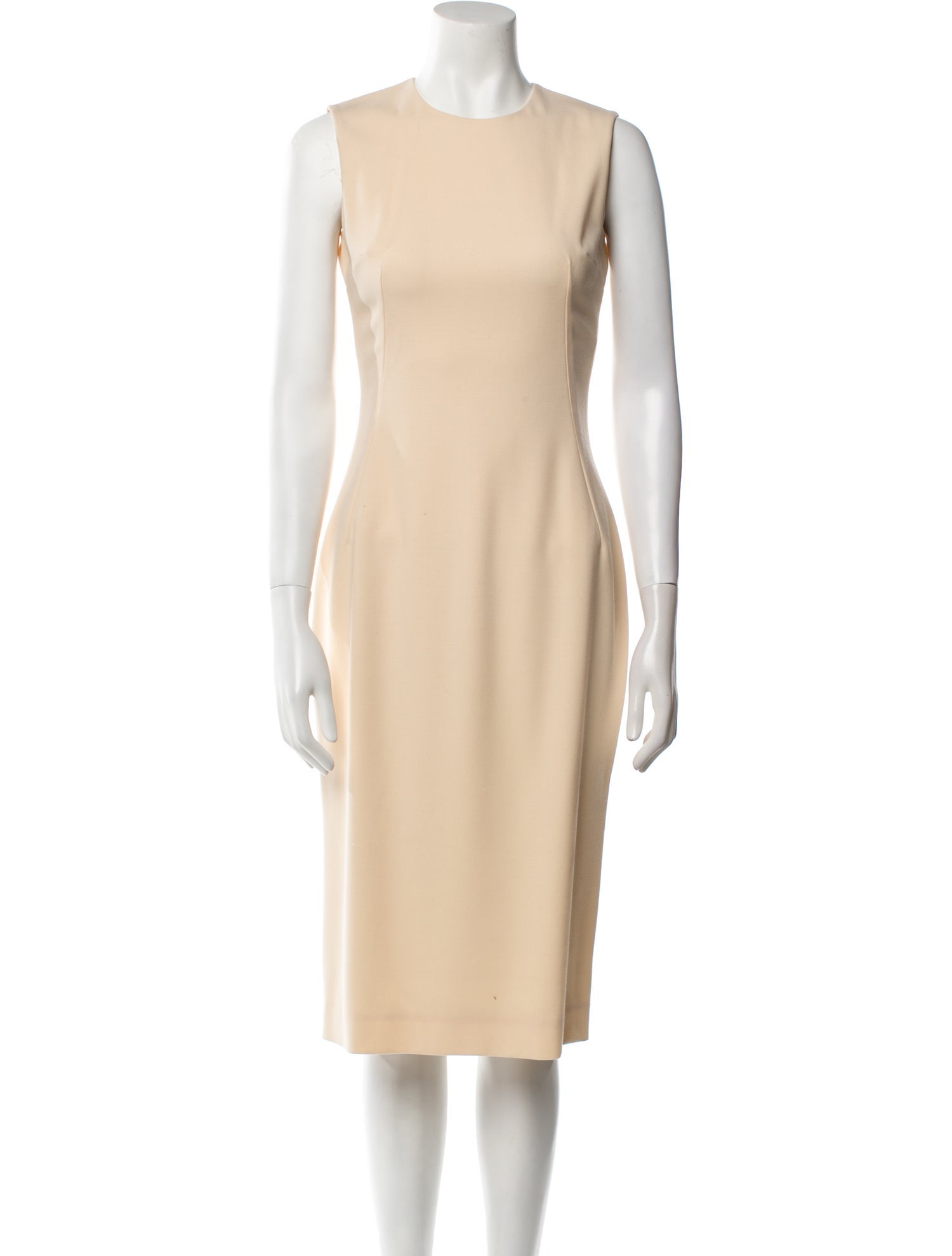 Dolce & Gabbana Virgin Wool Midi Length Dress