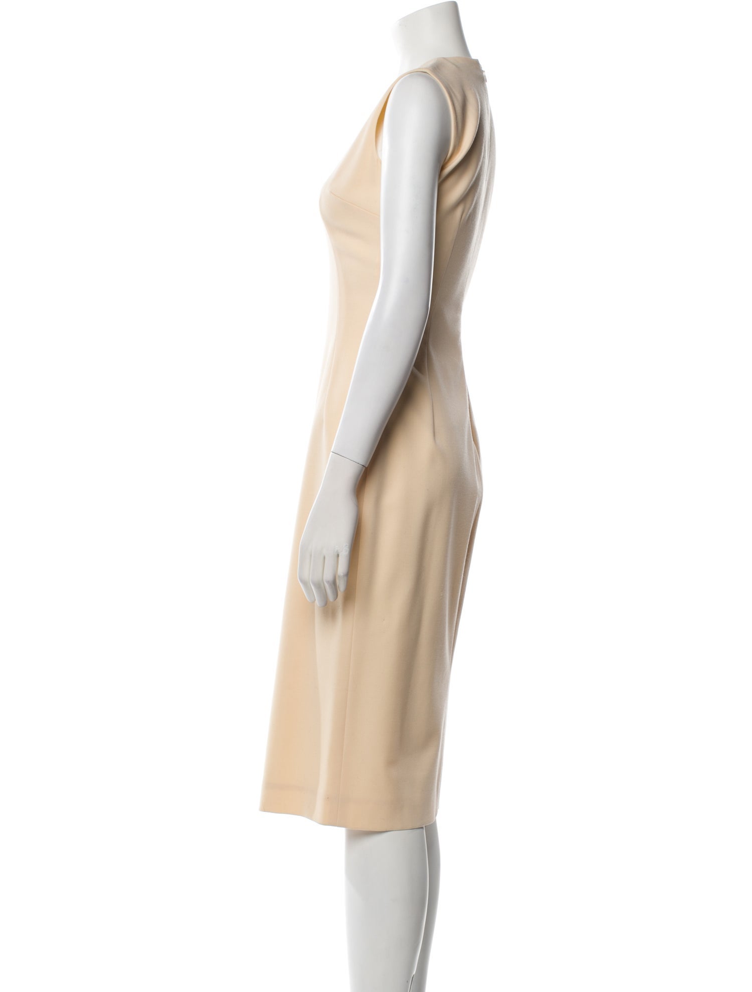 Dolce & Gabbana Virgin Wool Midi Length Dress