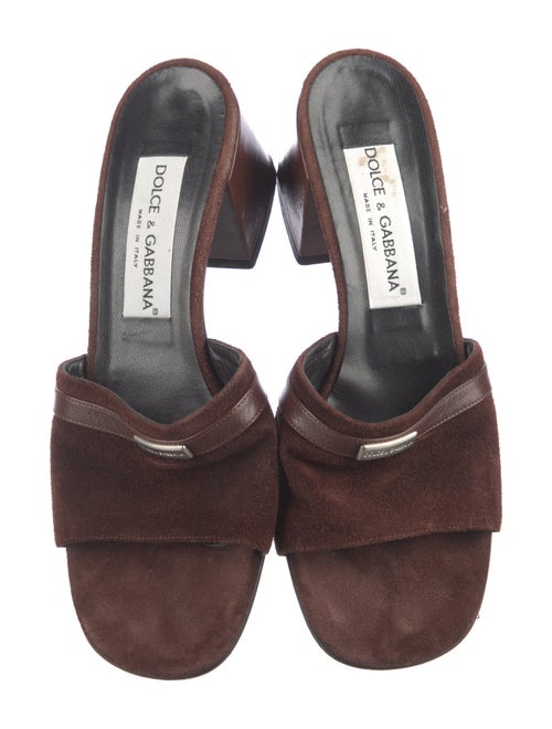 Dolce & Gabbana Suede Slides