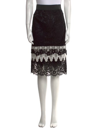 Dolce & Gabbana Lace Pattern Knee-Length Skirt