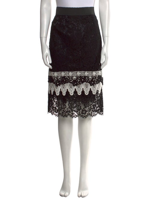Dolce & Gabbana Lace Pattern Knee-Length Skirt