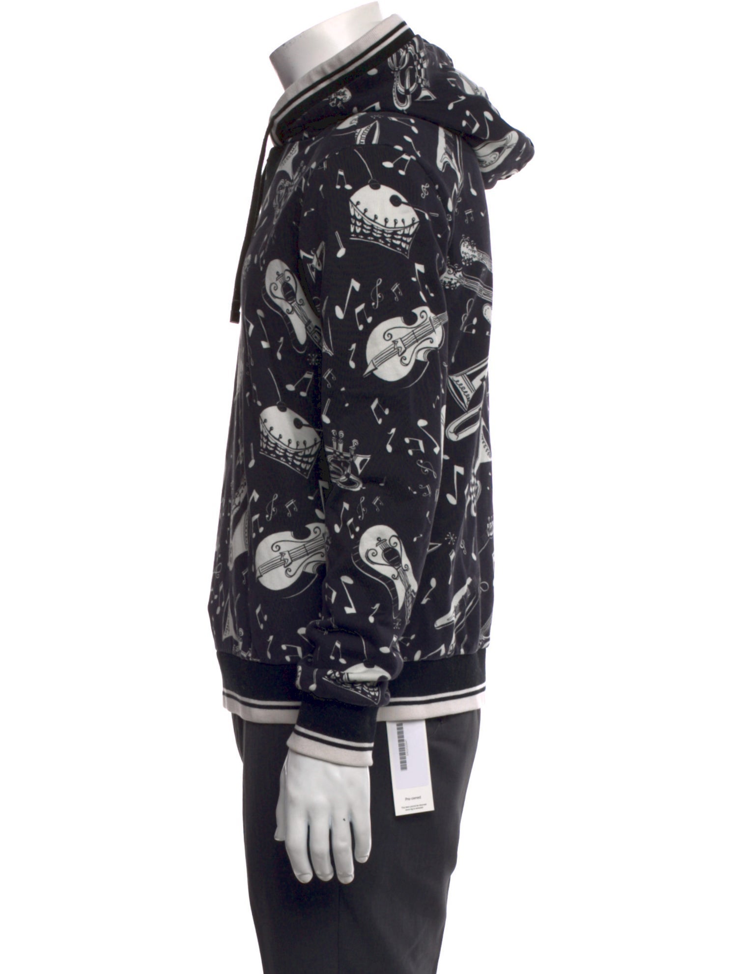 Dolce & Gabbana Printed Crew Neck Hoodie