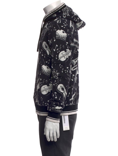 Dolce & Gabbana Printed Crew Neck Hoodie