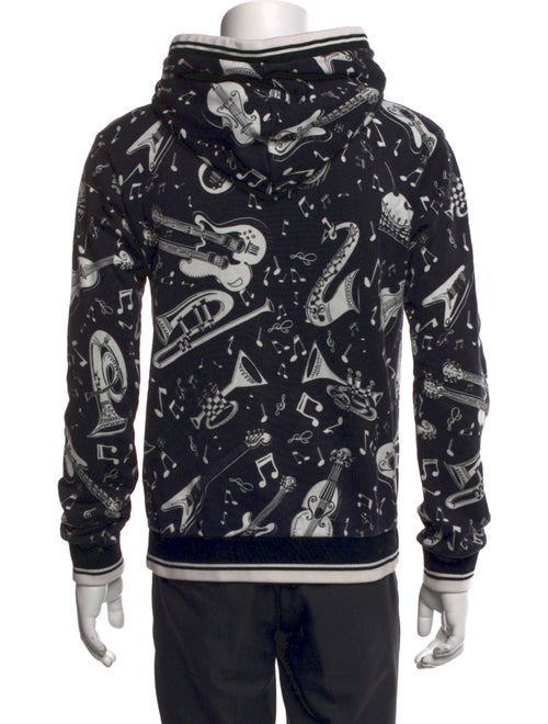 Dolce & Gabbana Printed Crew Neck Hoodie