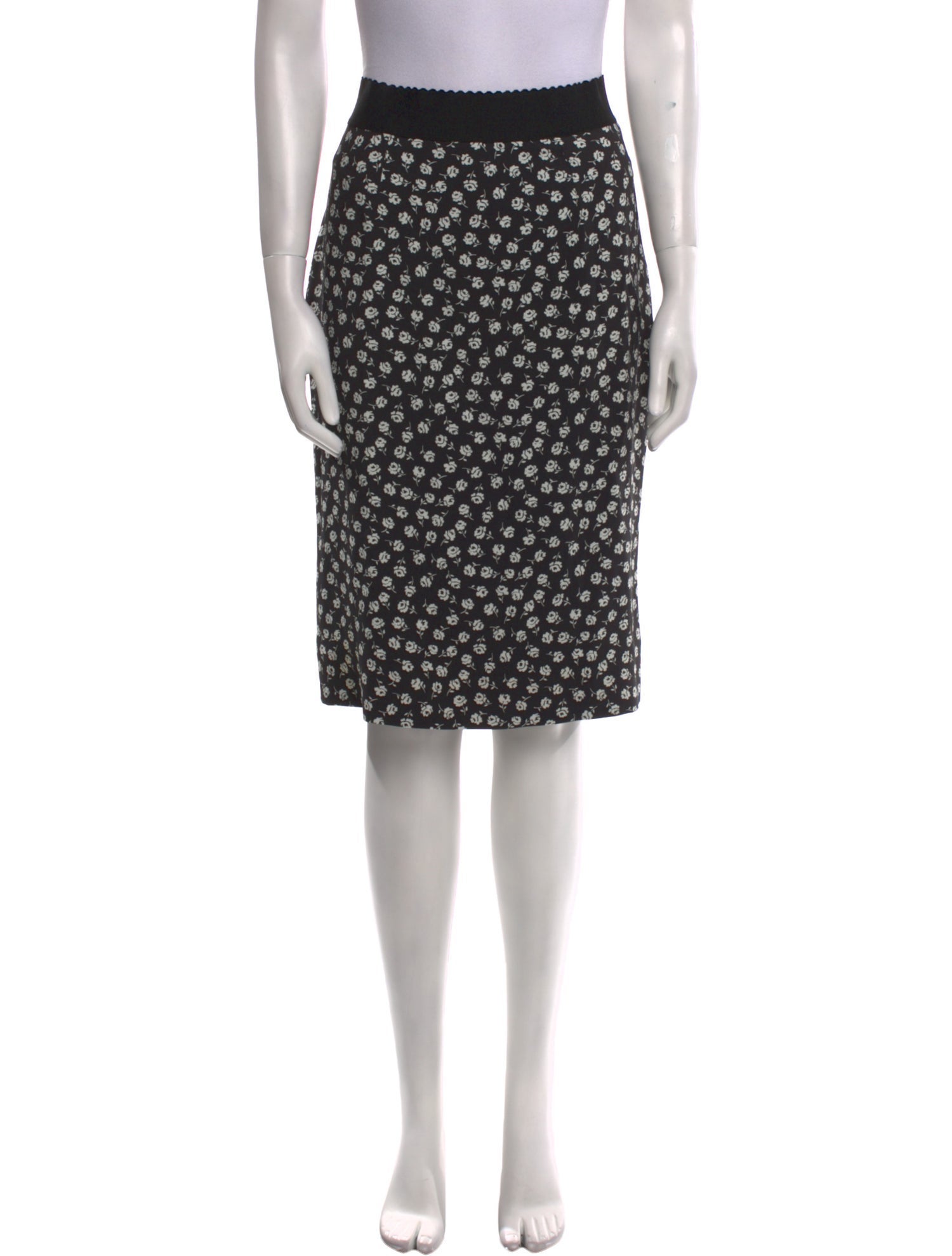 Dolce & Gabbana Floral Print Knee-Length Skirt