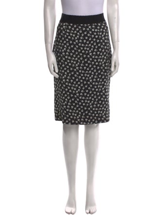 Dolce & Gabbana Floral Print Knee-Length Skirt